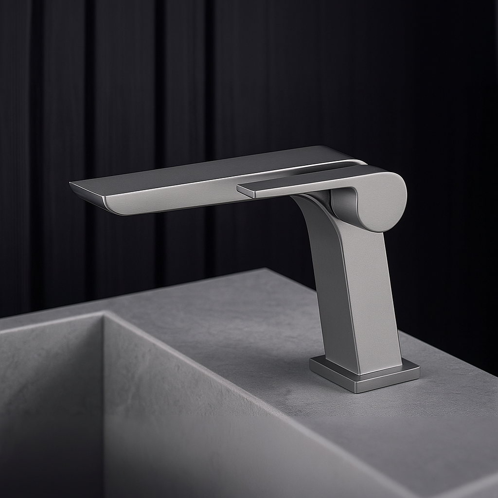 Torneira Cascata Luxo Monocomando Banheiro Quente e Fria - BlackFall