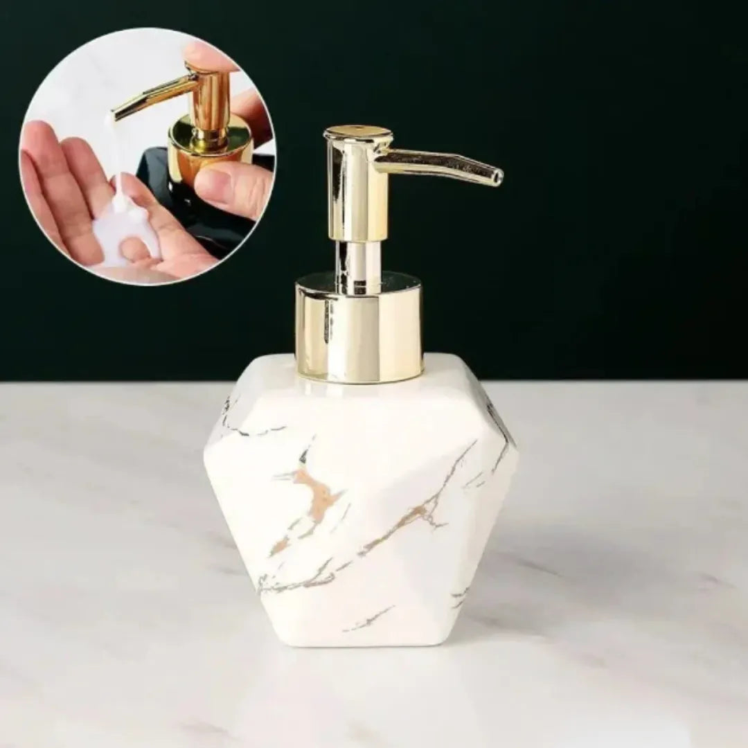 Dispenser Sabão Liquido Para Banheiro Marmorizado