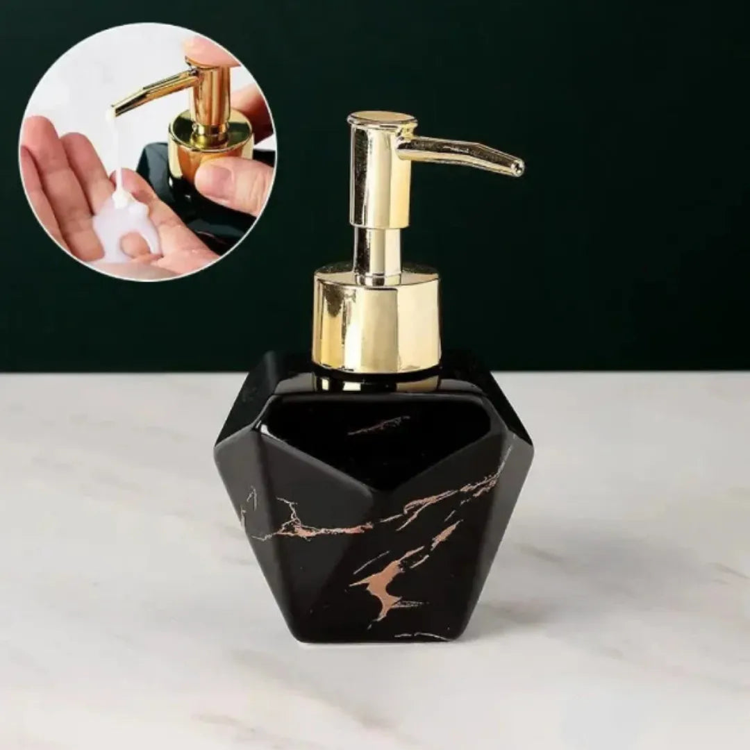 Dispenser Sabão Liquido Para Banheiro Marmorizado