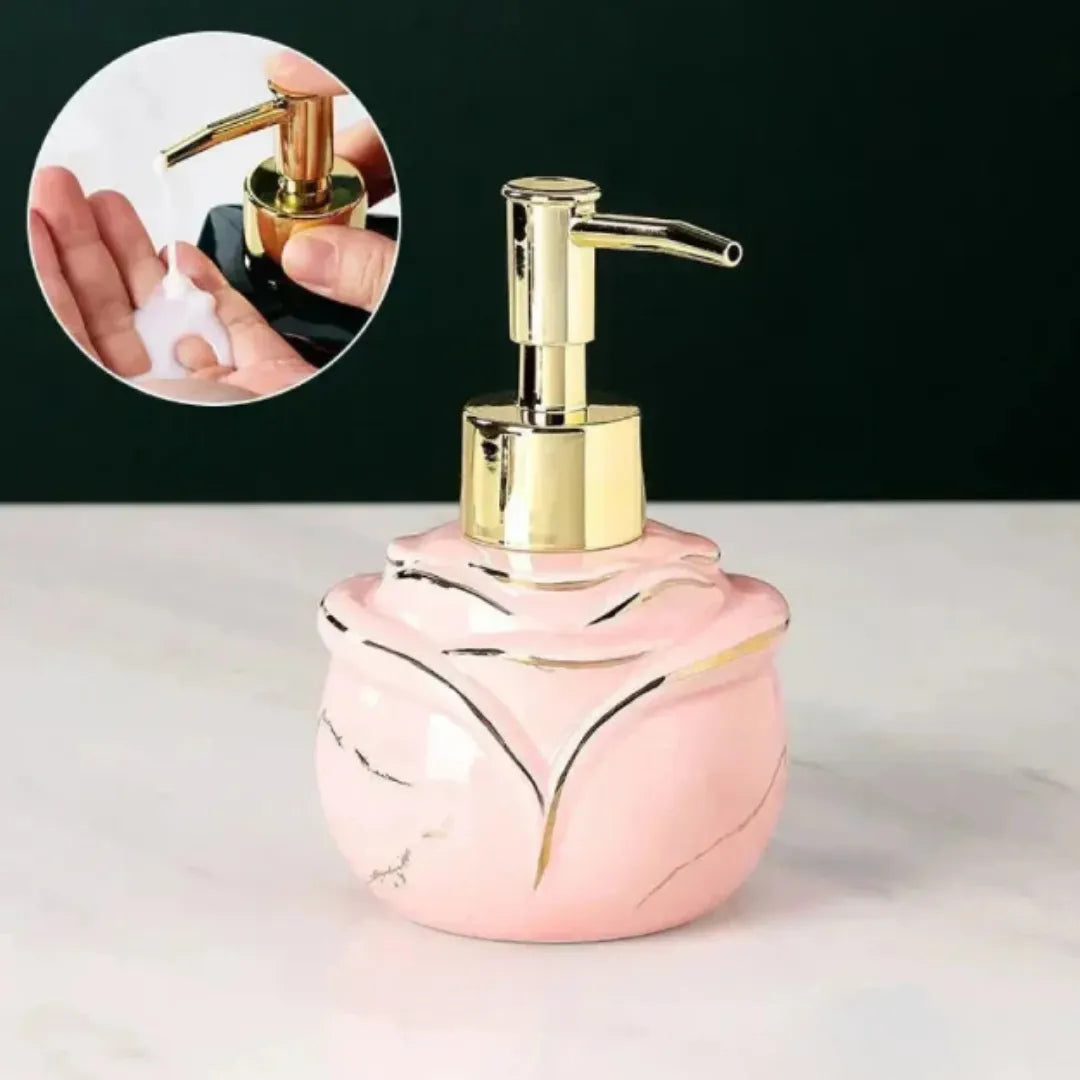 Dispenser Sabão Liquido Para Banheiro Marmorizado