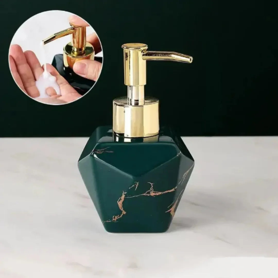 Dispenser Sabão Liquido Para Banheiro Marmorizado