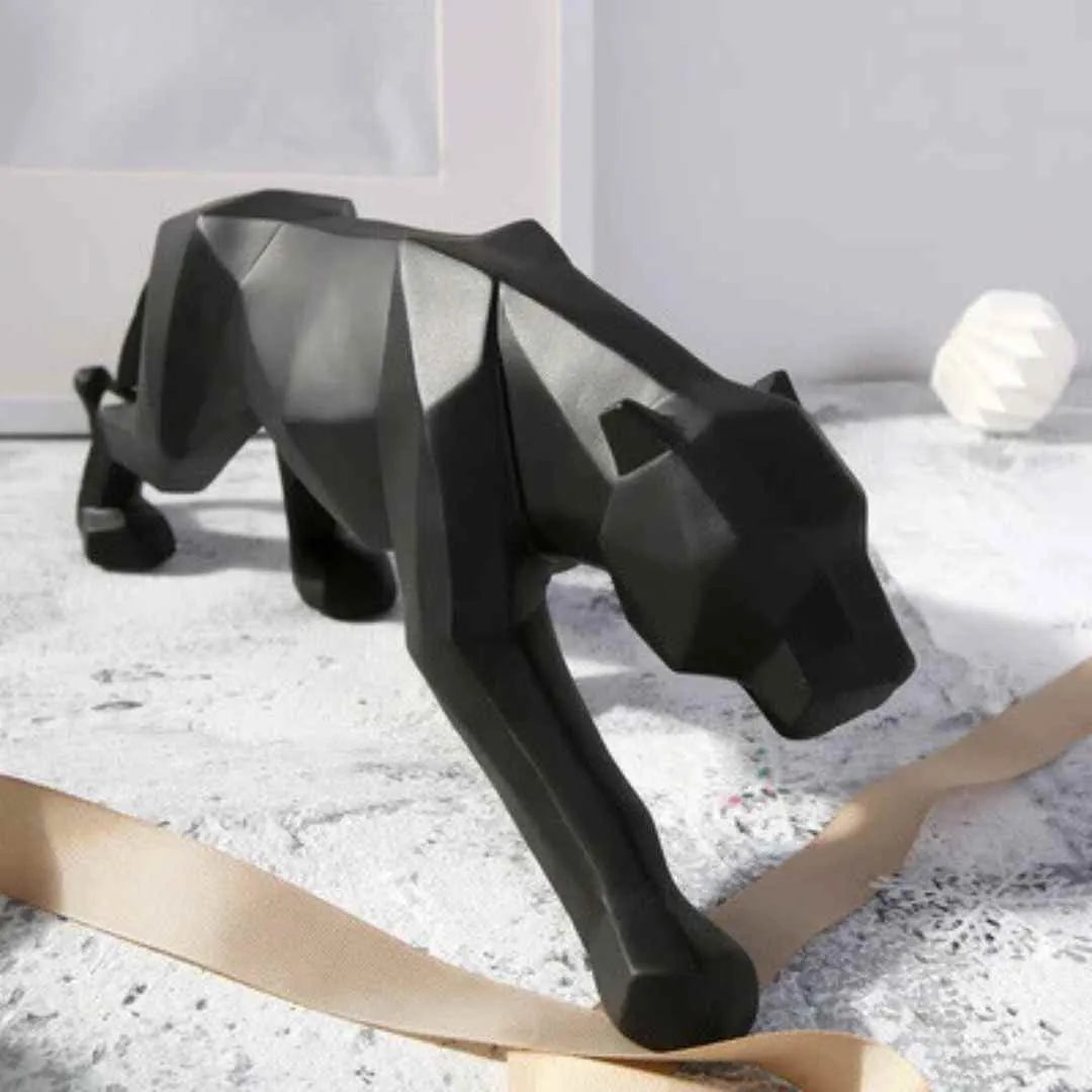 Estátua de Leopardo em Resina