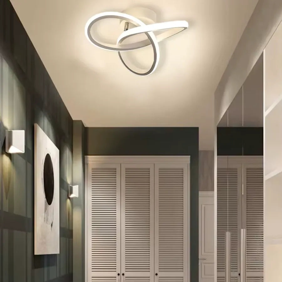 Luminária de Teto Contemporânea Branca