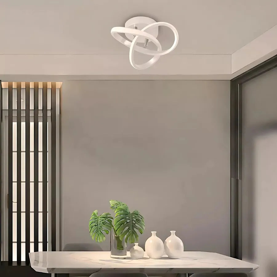 Luminária de Teto Contemporânea Branca