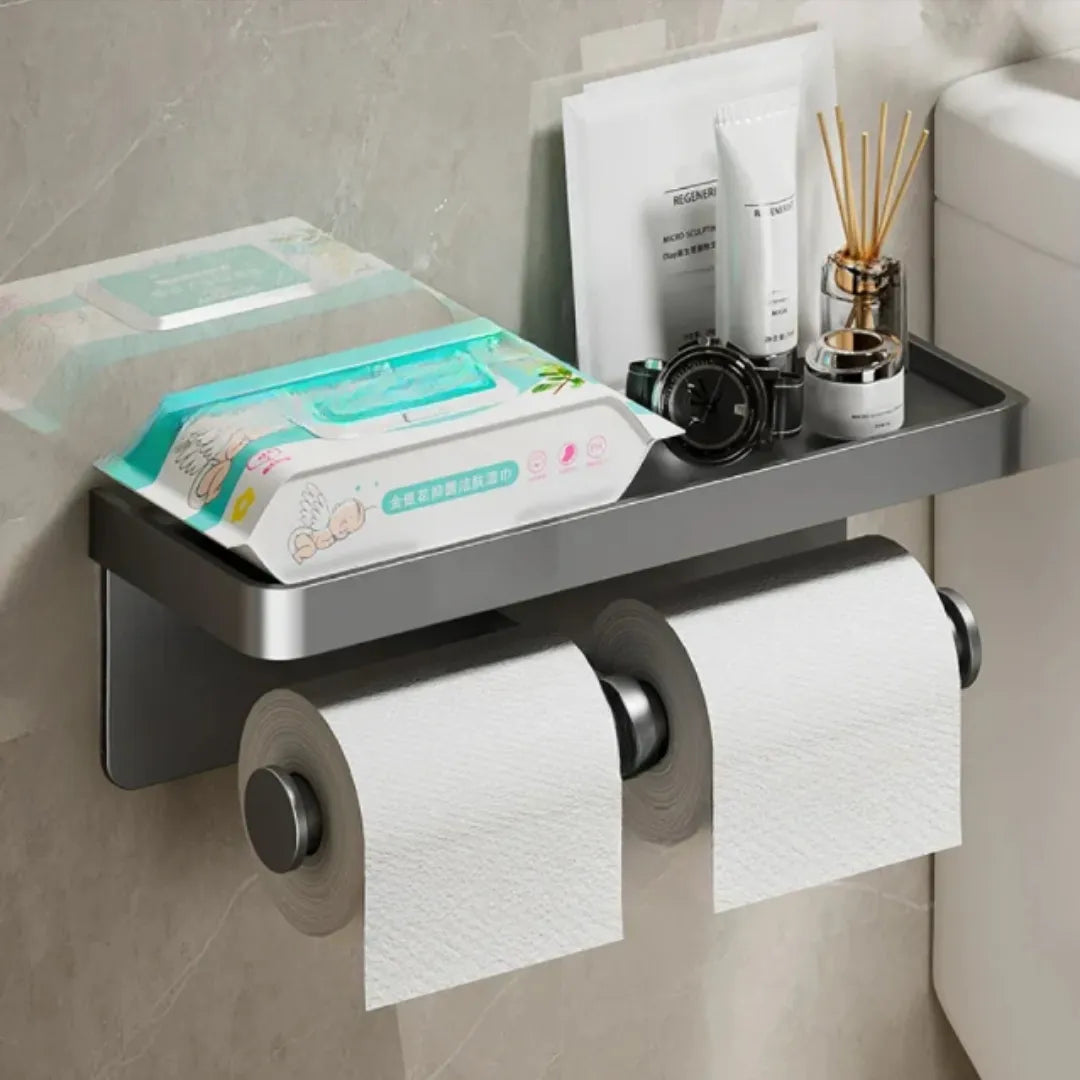 Suporte de Papel Higiênico com Apoio de Celular