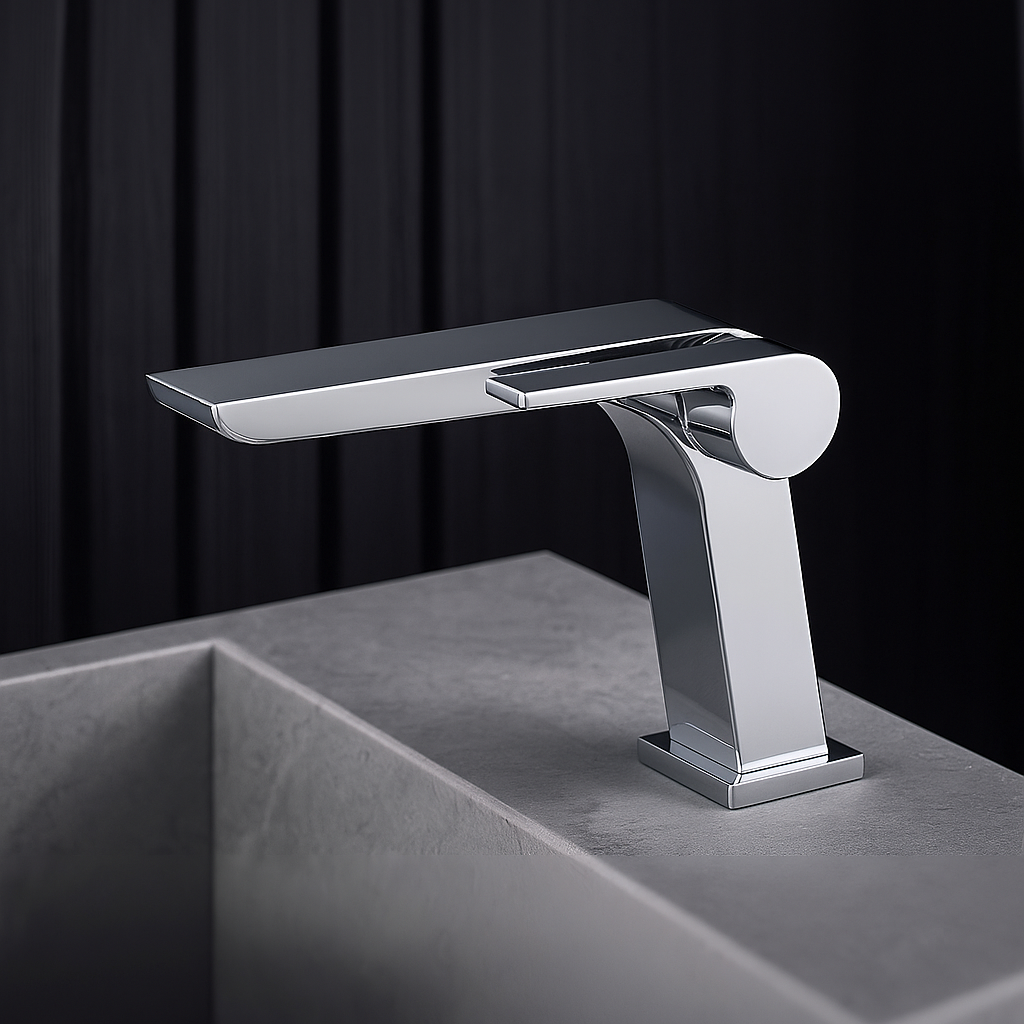 Torneira Cascata Luxo Monocomando Banheiro Quente e Fria - BlackFall