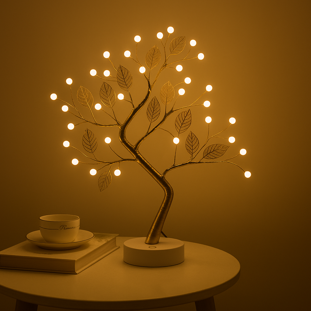 Luminária de Mesa Árvore Brilhante