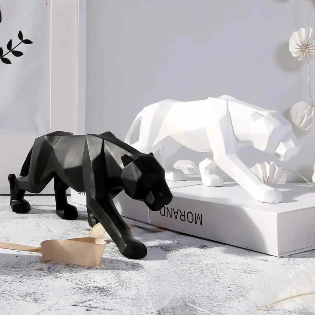 Estátua de Leopardo em Resina