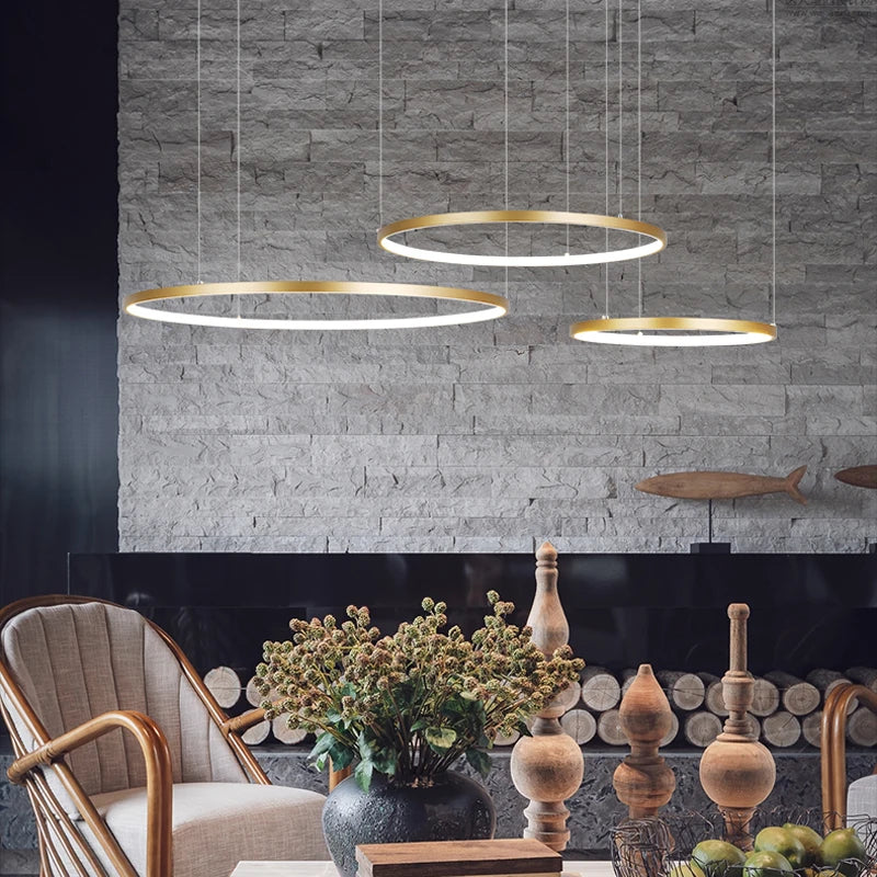Lustre moderno em Led
