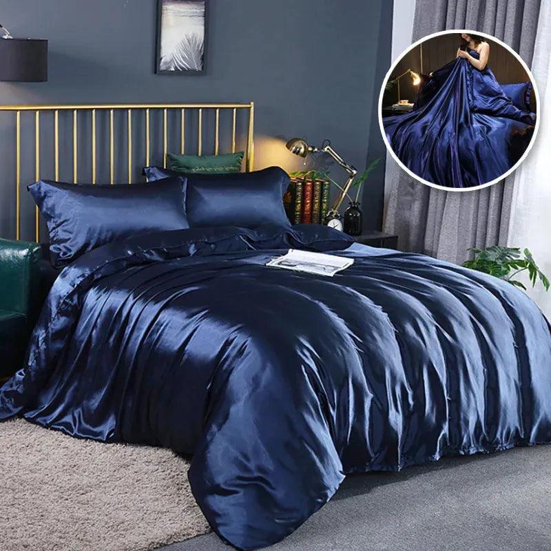 Conjunto de Cama em Seda 4 Peças
