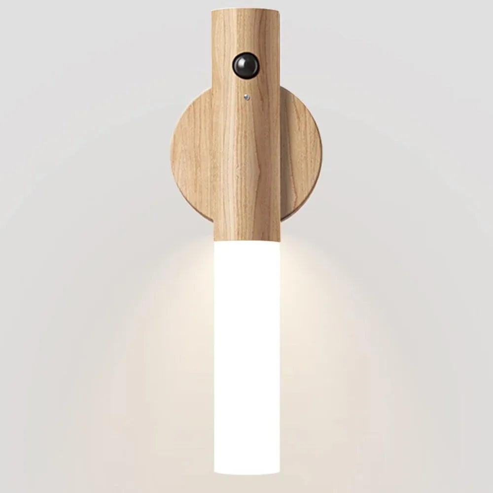 Luminária de Parede Bege com Sensor