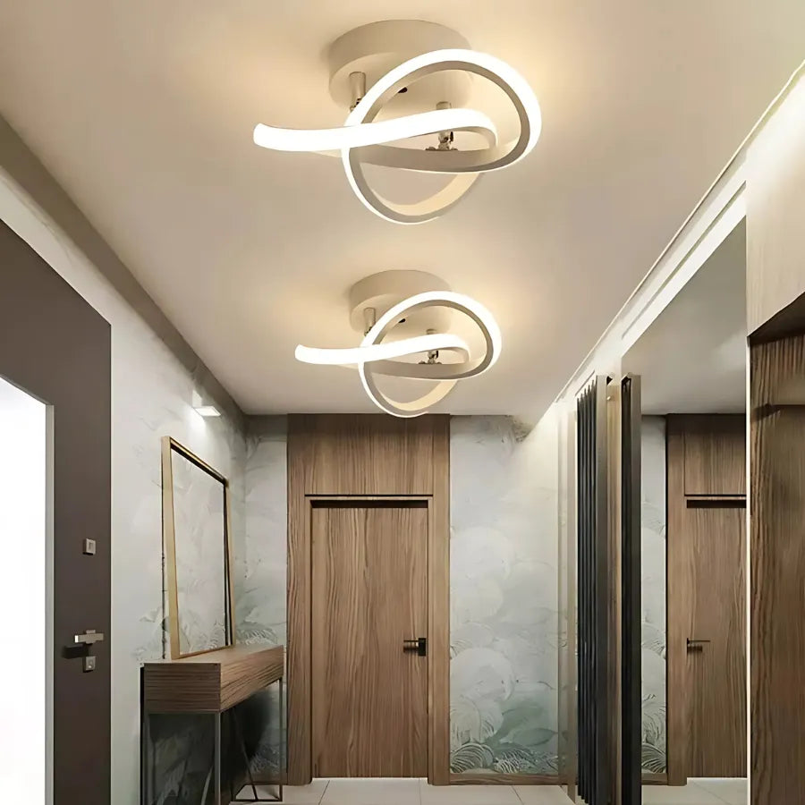 Luminária de Teto Contemporânea Branca